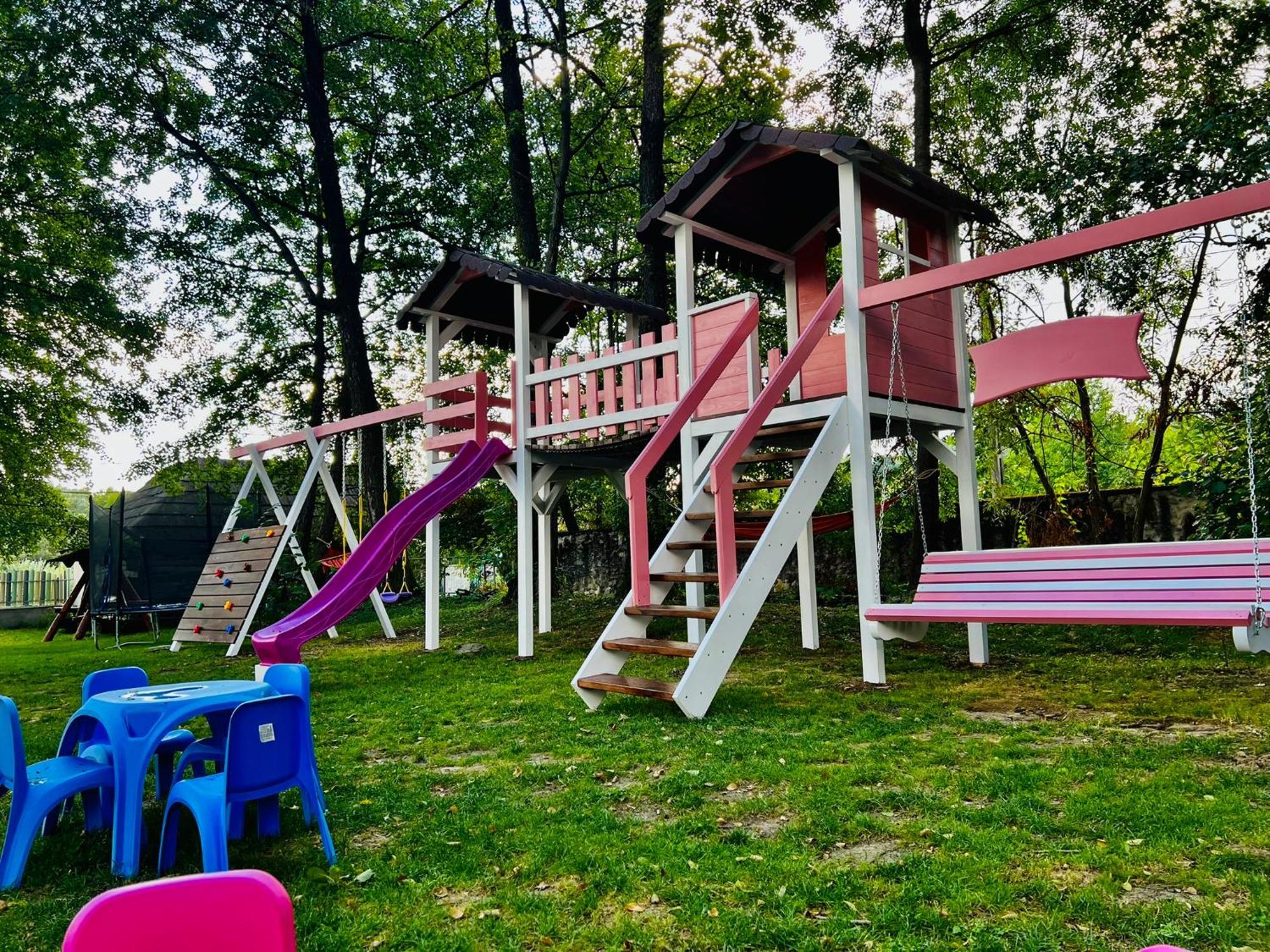 Pensiunea Pink House Runcu Hotel Runcu  Kültér fotó